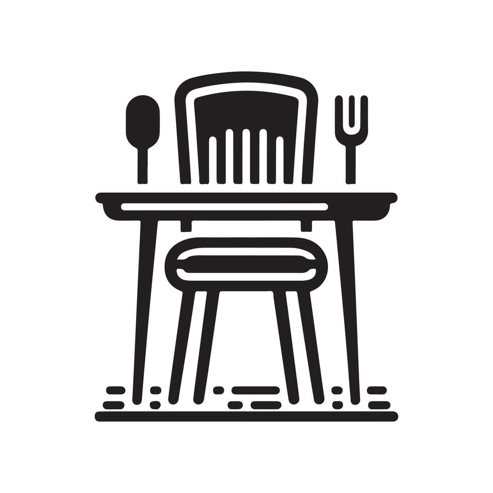 Dining Chair Silhouette Vectors Ideal for Furniture and Interior Graphics