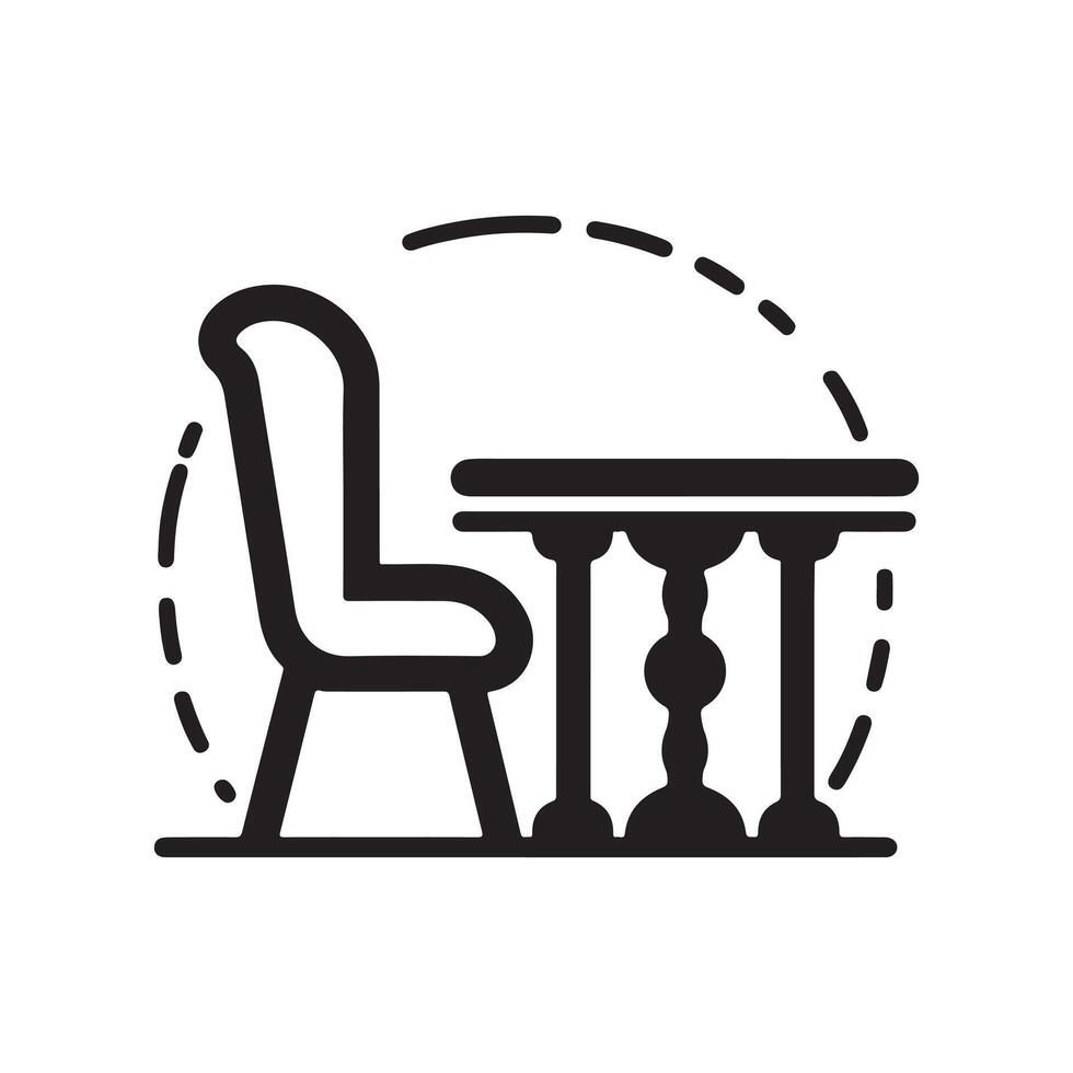 Elegant Dining Chair Silhouette Vectors for Classic Interior Design Projects