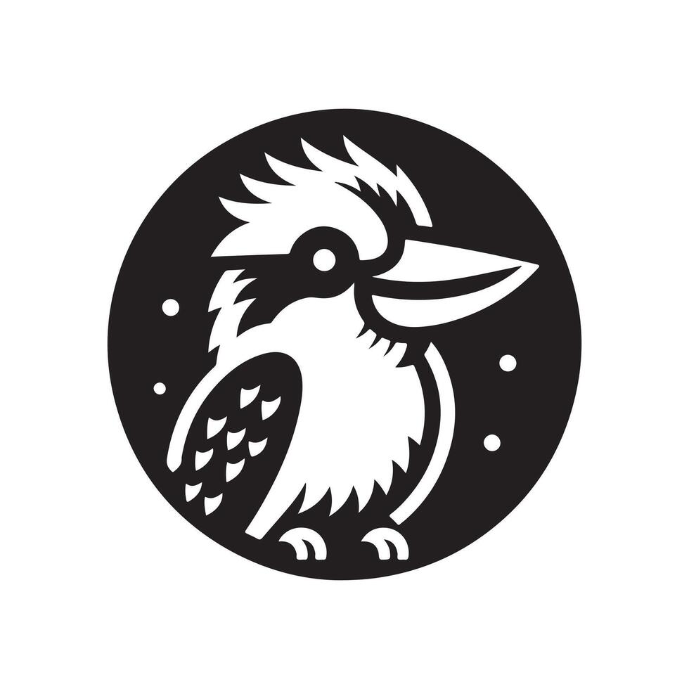 Kookaburra Silhouette Vectors for Environmental and Nature-Themed Projects