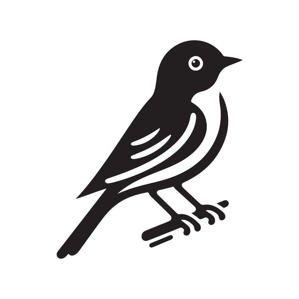 Eastern Bluebird Silhouette Vectors for Elegant and Artistic Designs