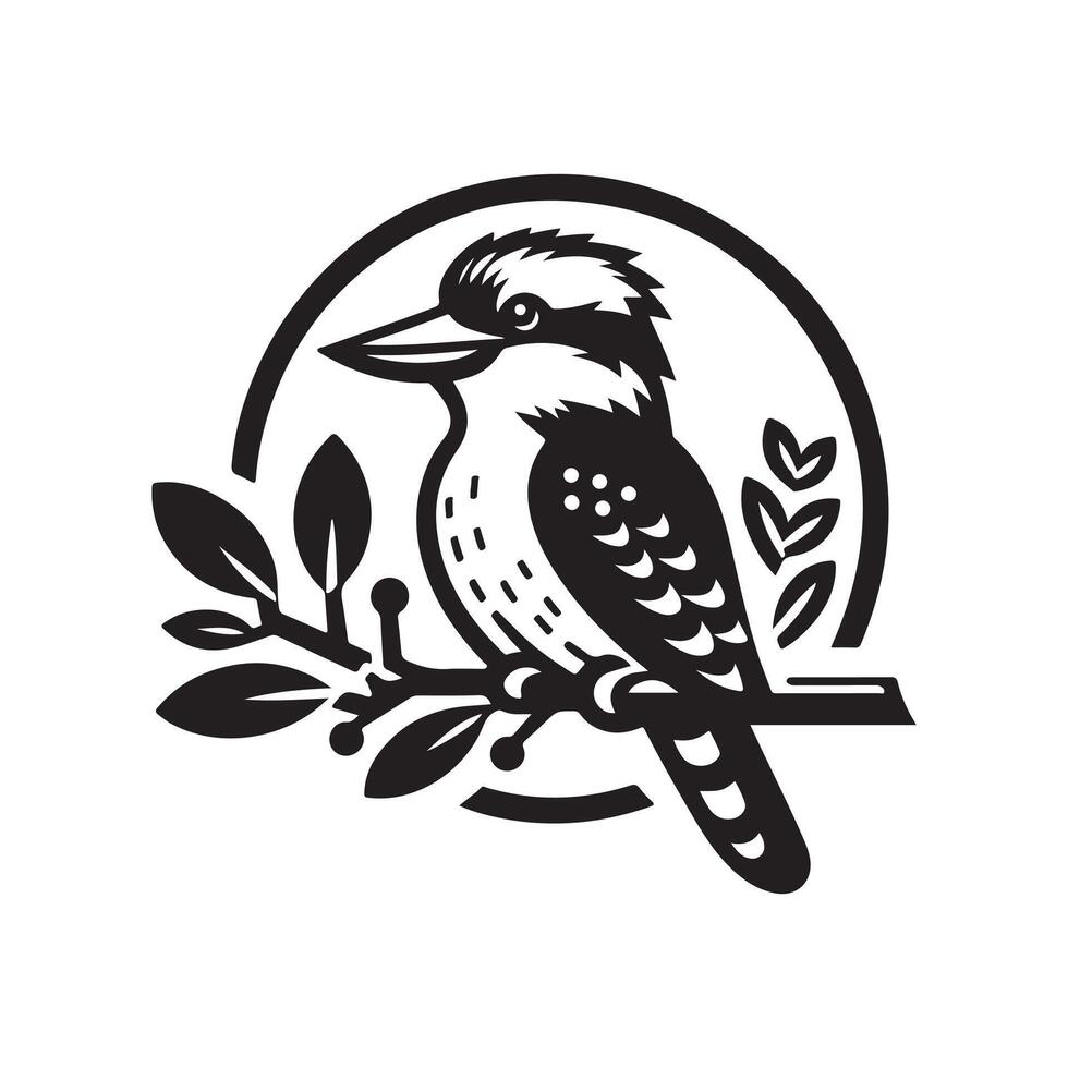 Kookaburra Silhouette Vectors for Wildlife and Nature-Inspired Projects