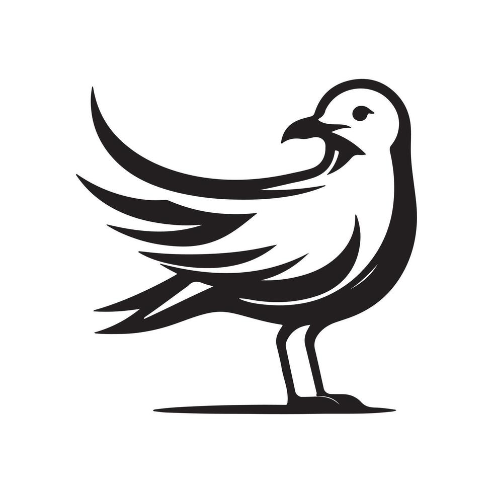 Laughing Gull Silhouette Vectors Pack for Travel and Adventure Marketing