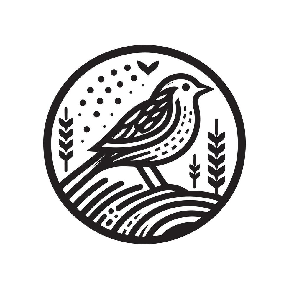 Stylized Lark Silhouette Vectors for Trendy and Artistic Projects