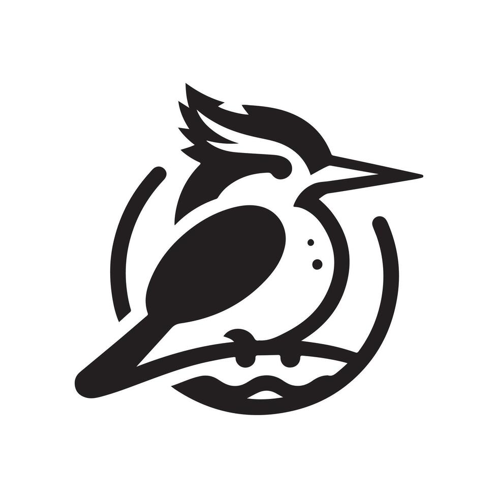 Kingfisher Silhouette Vectors Ideal for Nature Journals and Sketches