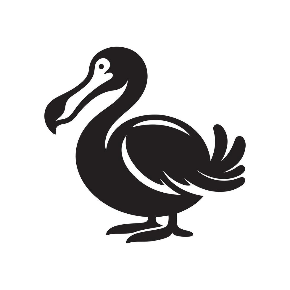 High-Quality Dodo Silhouette Vectors Art for Print, Web, and Social Media