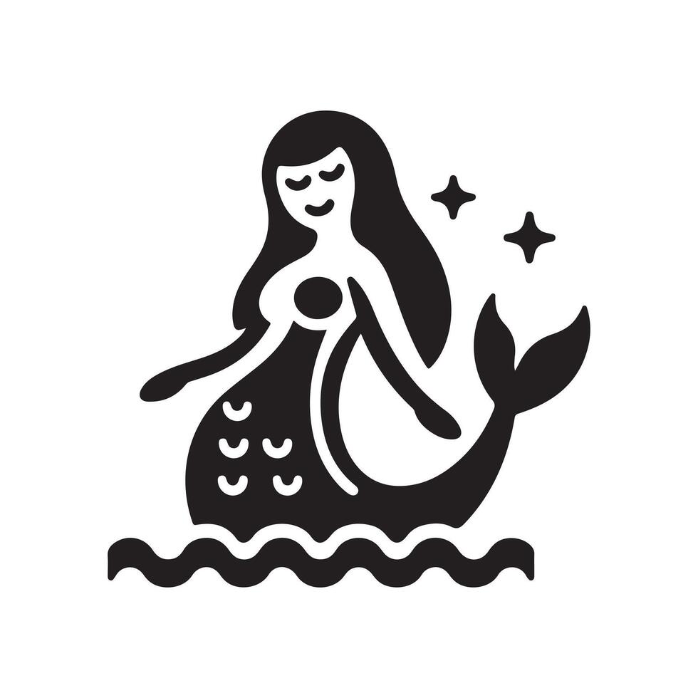 Stylish Mermaid Silhouette Vectors Art for Apparel and Accessories