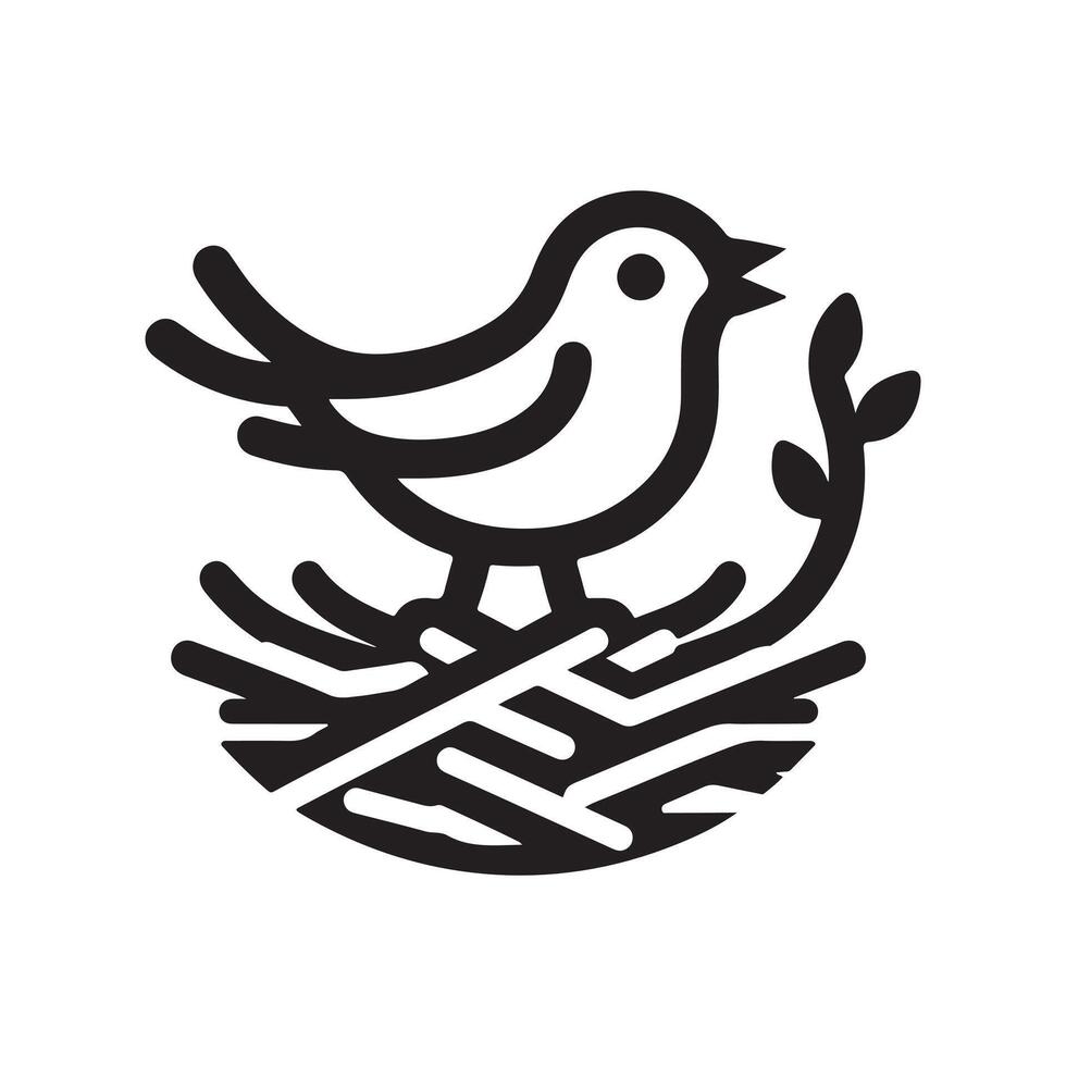 Lark Silhouette Vectors for Nature Parks and Environmental Awareness