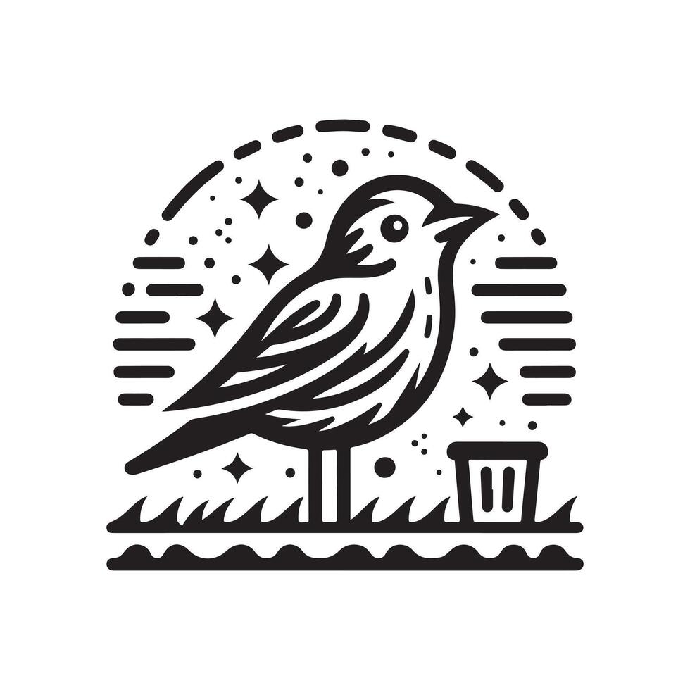 Versatile Lark Silhouette Vectors for Custom Logos and Branding