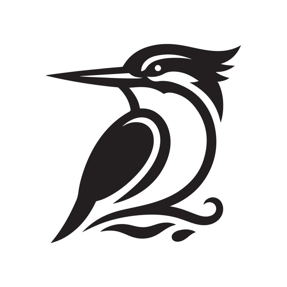 Download Kingfisher Silhouette Vectors for Packaging and Product Designs