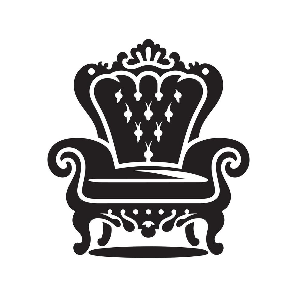 Armchair Silhouette Vectors Perfect for Furniture-Themed Branding