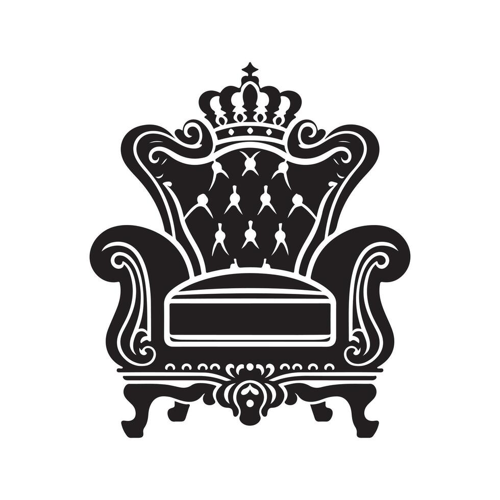 High-Quality Armchair Silhouette Vectors for Furniture Stores and Ads