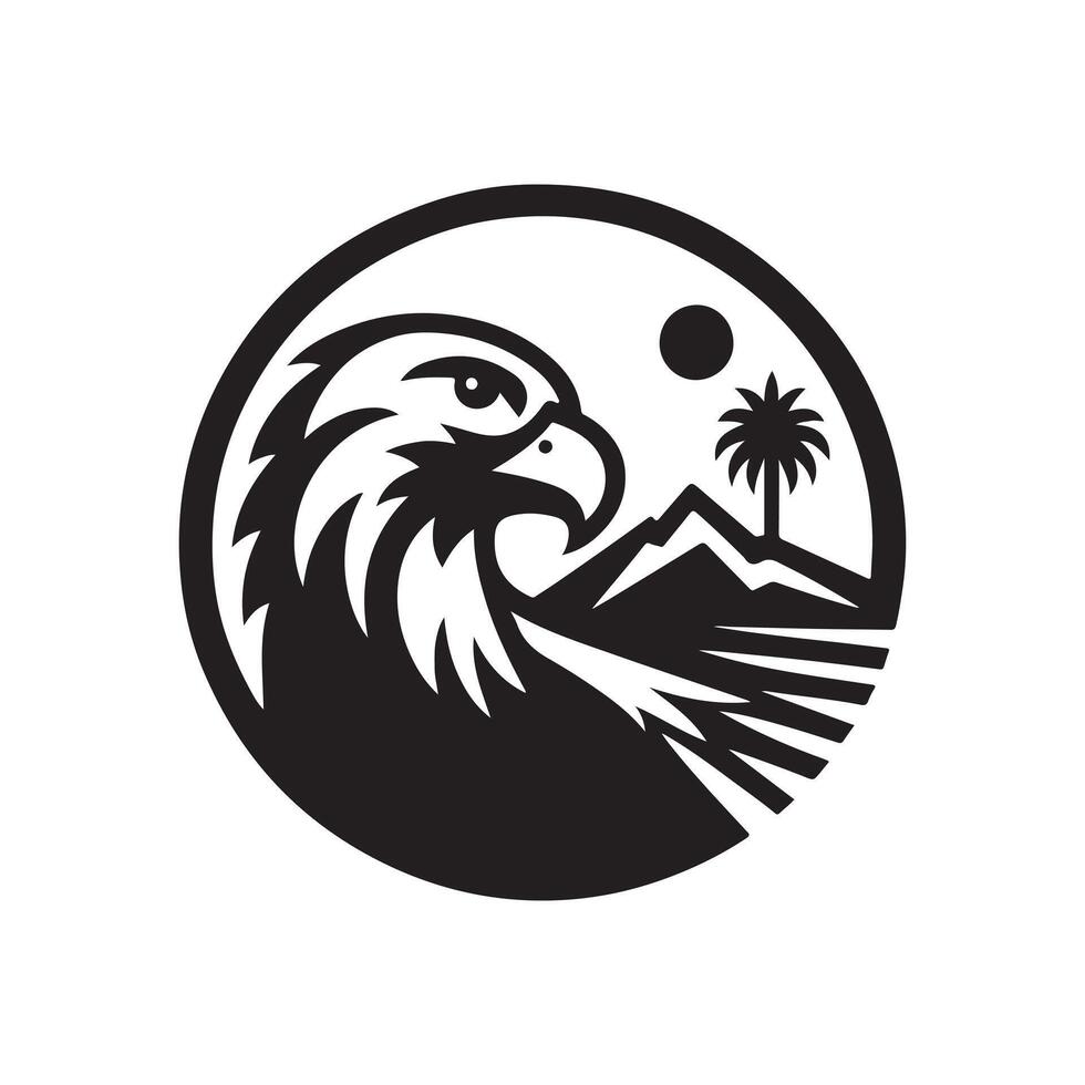 Elegant California Condor Silhouettes for Conservation and Awareness Graphics vector