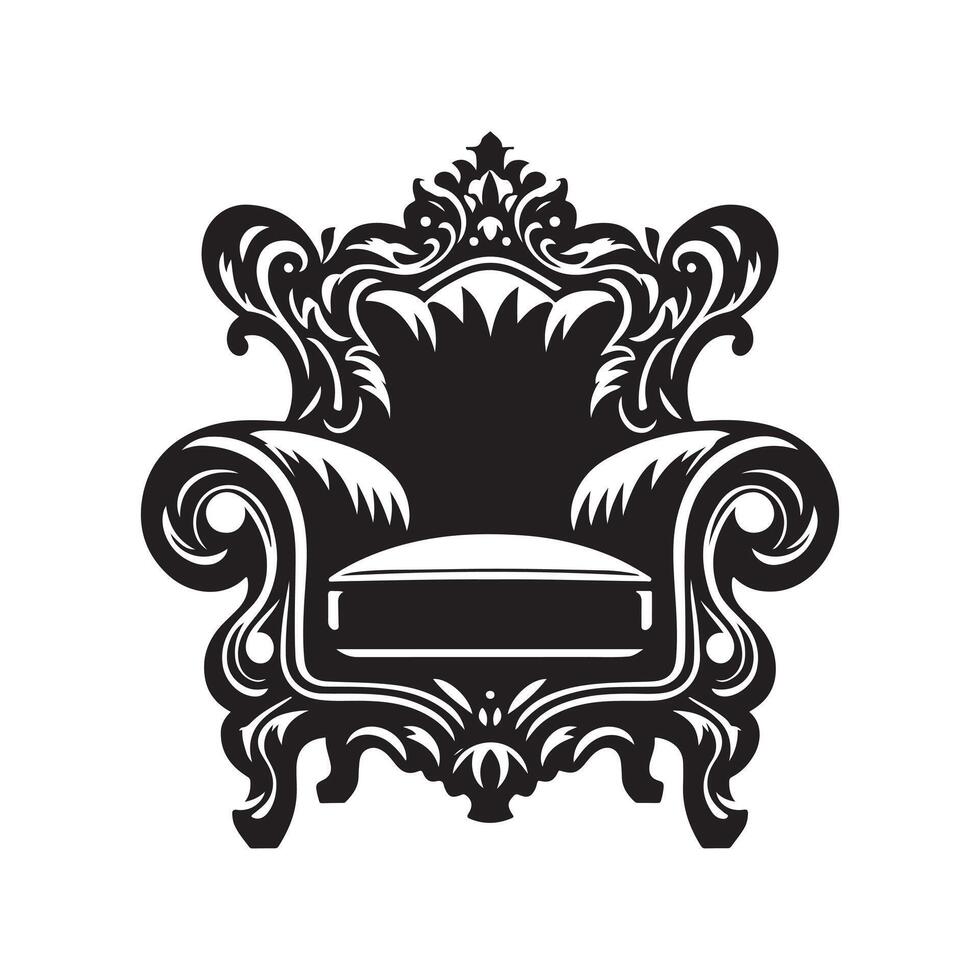 Classic Armchair Silhouette Vectors for Artistic Design Projects