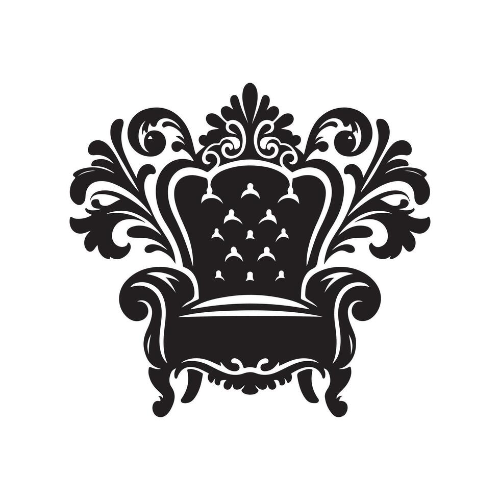 Armchair Silhouette Vectors for Lounge and Living Room Graphics