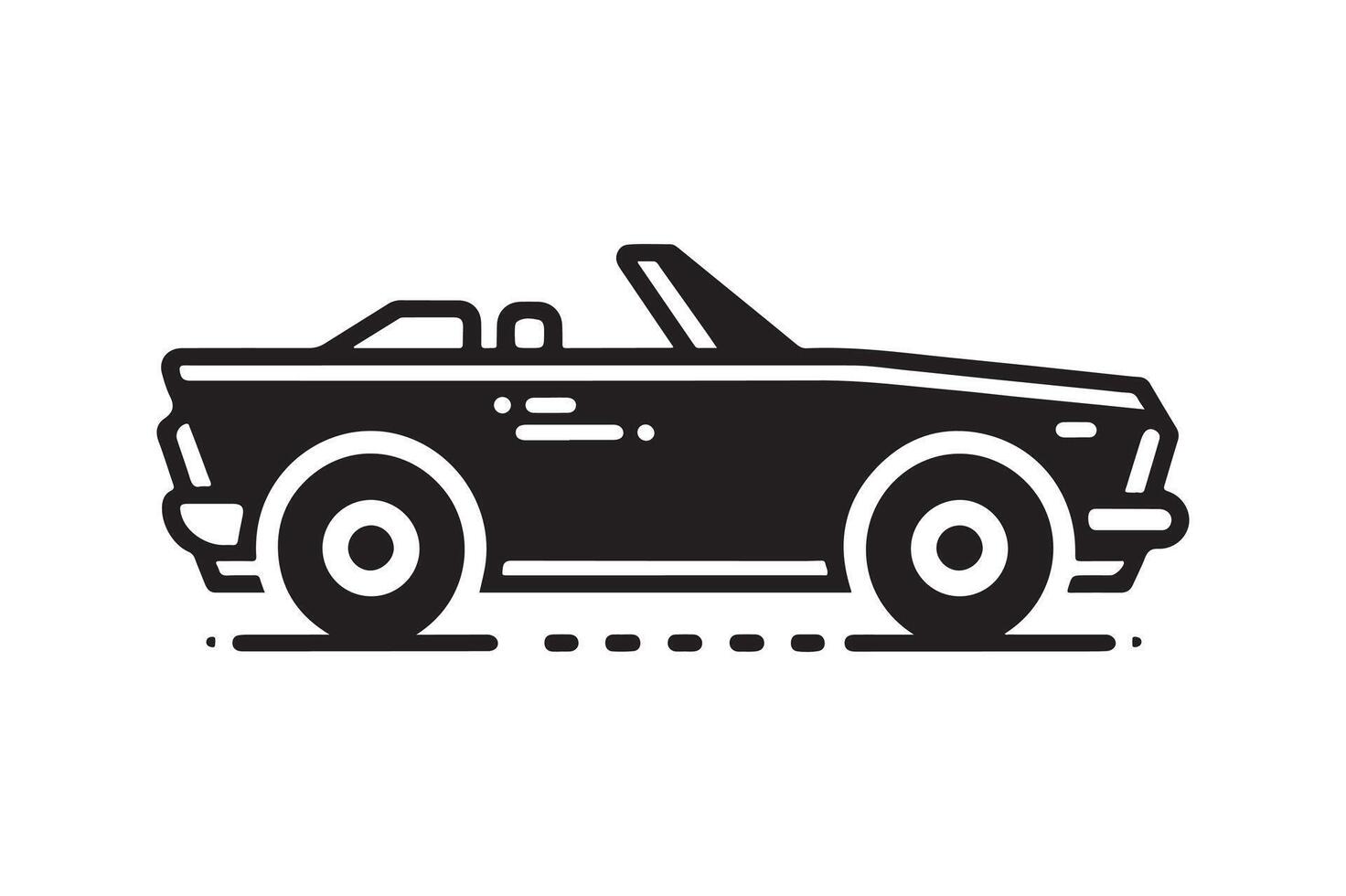Convertible Silhouette Vectors for Vehicle Wraps and Vinyl Graphics