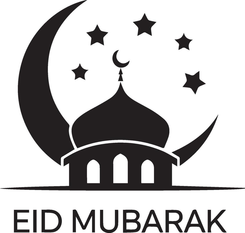 Eid Mubarak ,calligraphic design vector