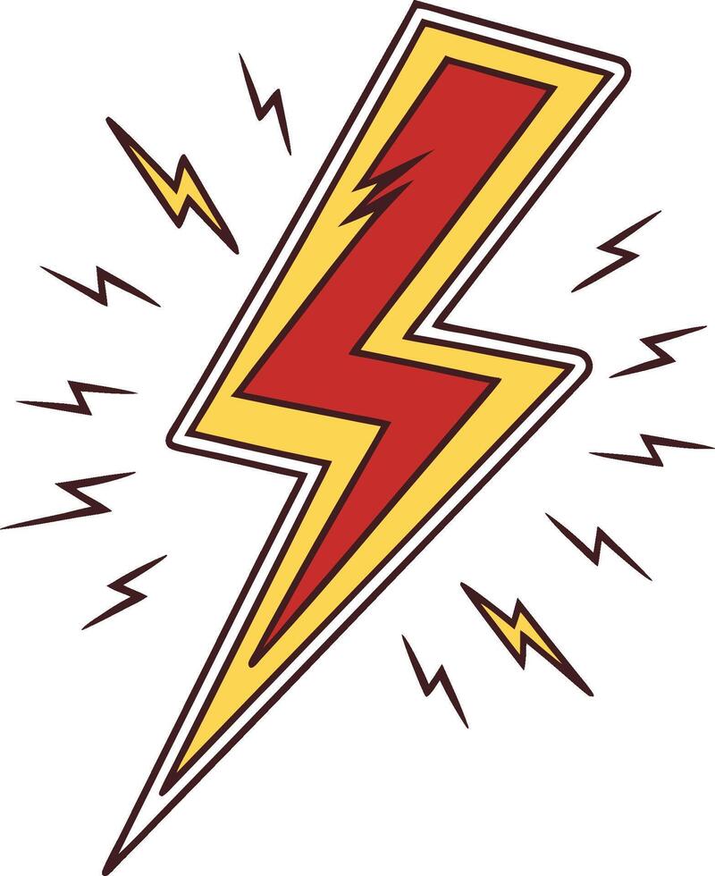Power - lightning. Icon for design. Easily editable vector