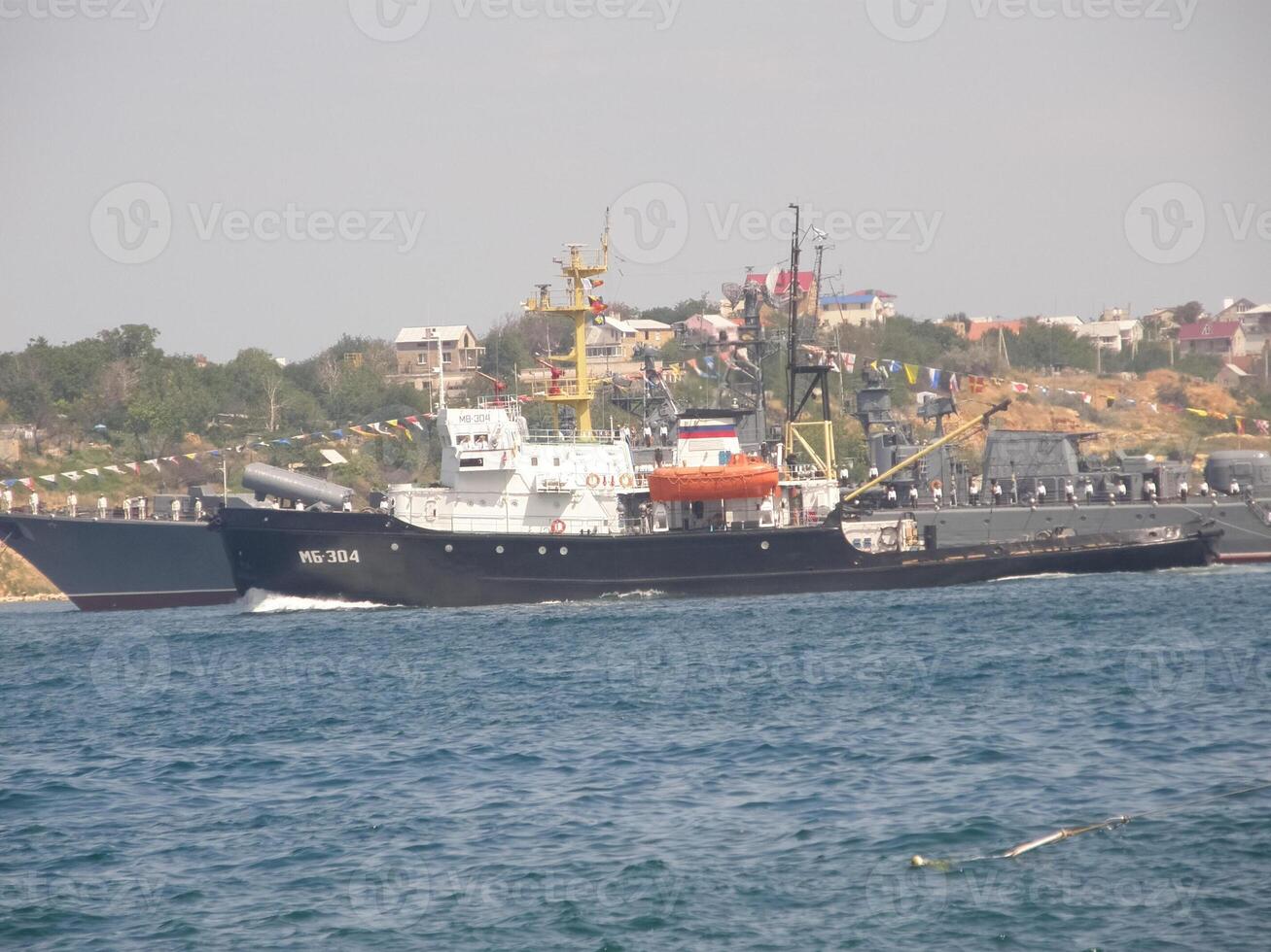 Ships of the Black Sea Fleet of Russia on the celebration of the Day of the Russian Navy in Sevastopol. photo