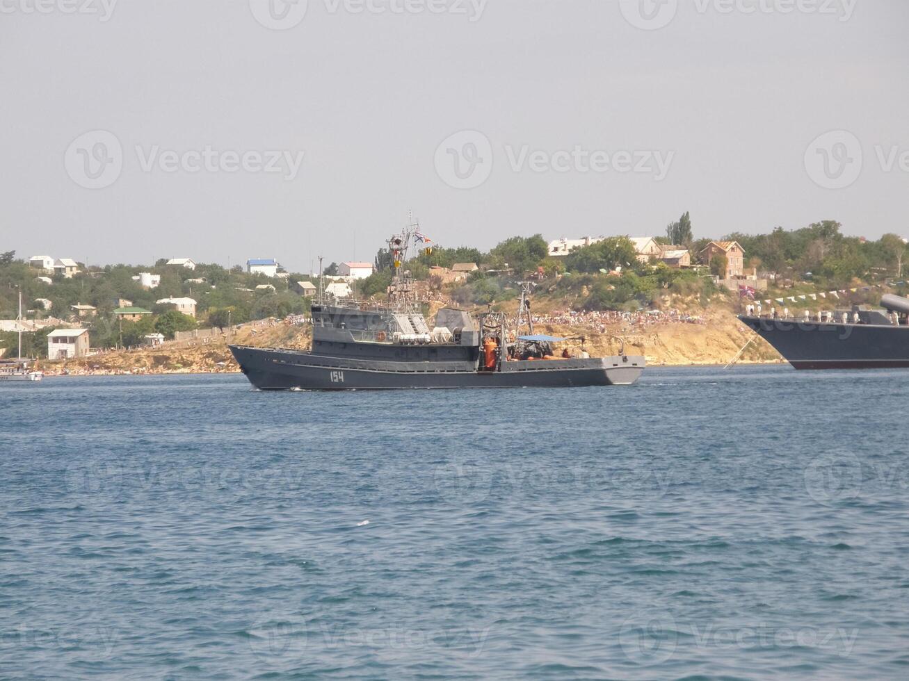 Ships of the Black Sea Fleet of Russia on the celebration of the Day of the Russian Navy in Sevastopol. photo