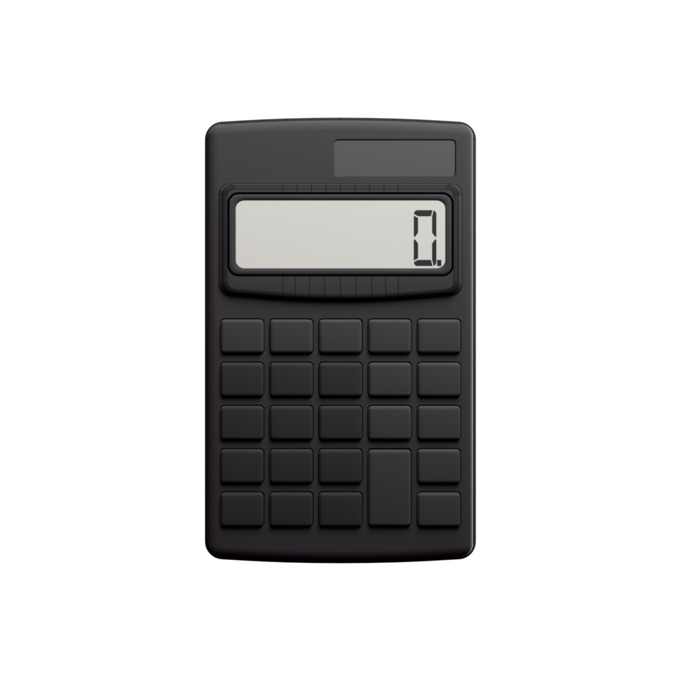 3d Render of Calculator png