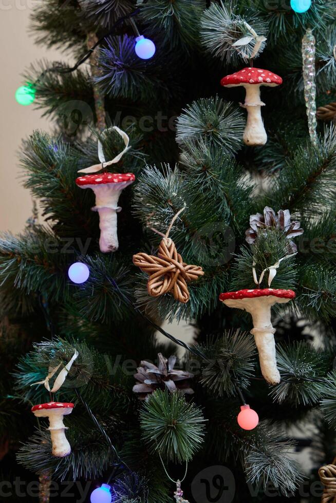 Explore Whimsical Christmas Tree Decorations Featuring Delightful Mushroom Ornaments and More photo