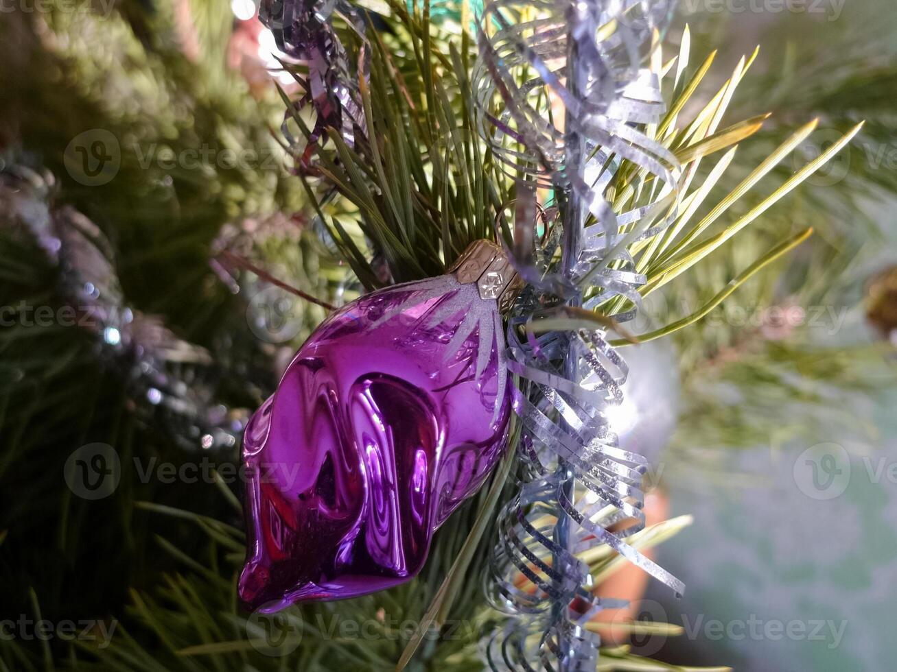 Christmas tree christmas toys. photo