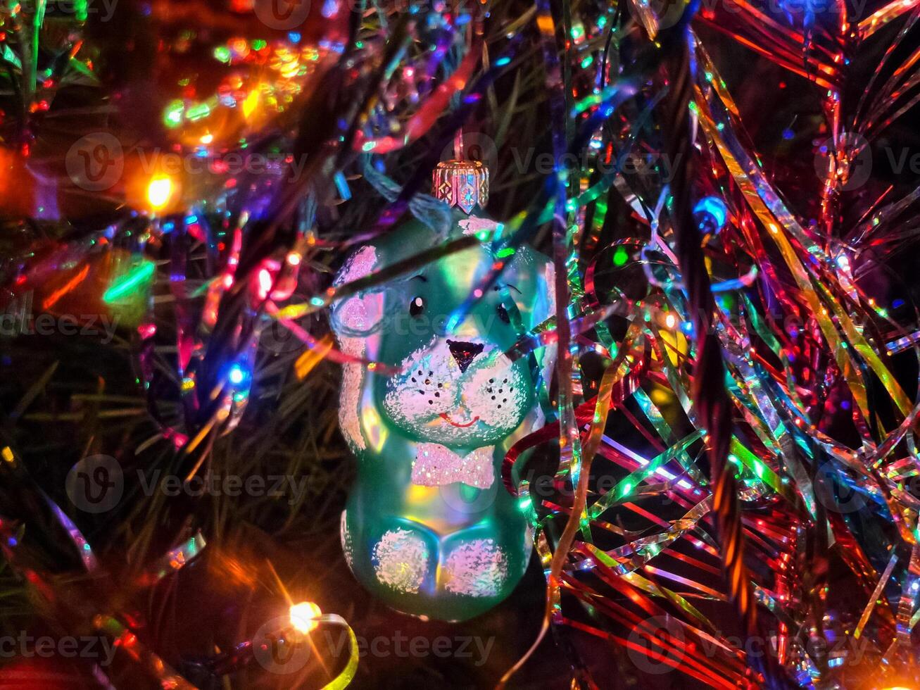 Christmas tree christmas toys. photo