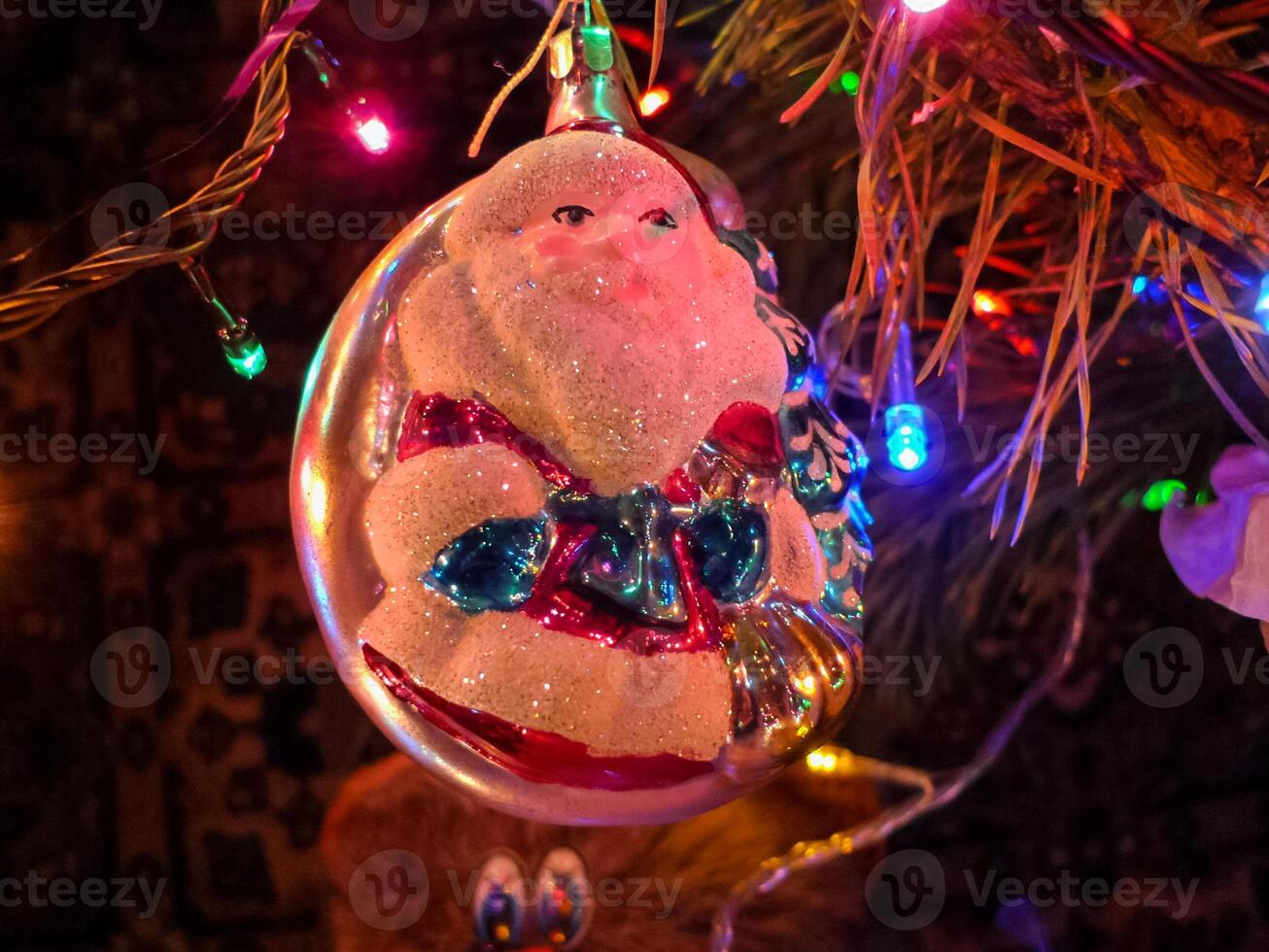 Christmas tree christmas toys. photo