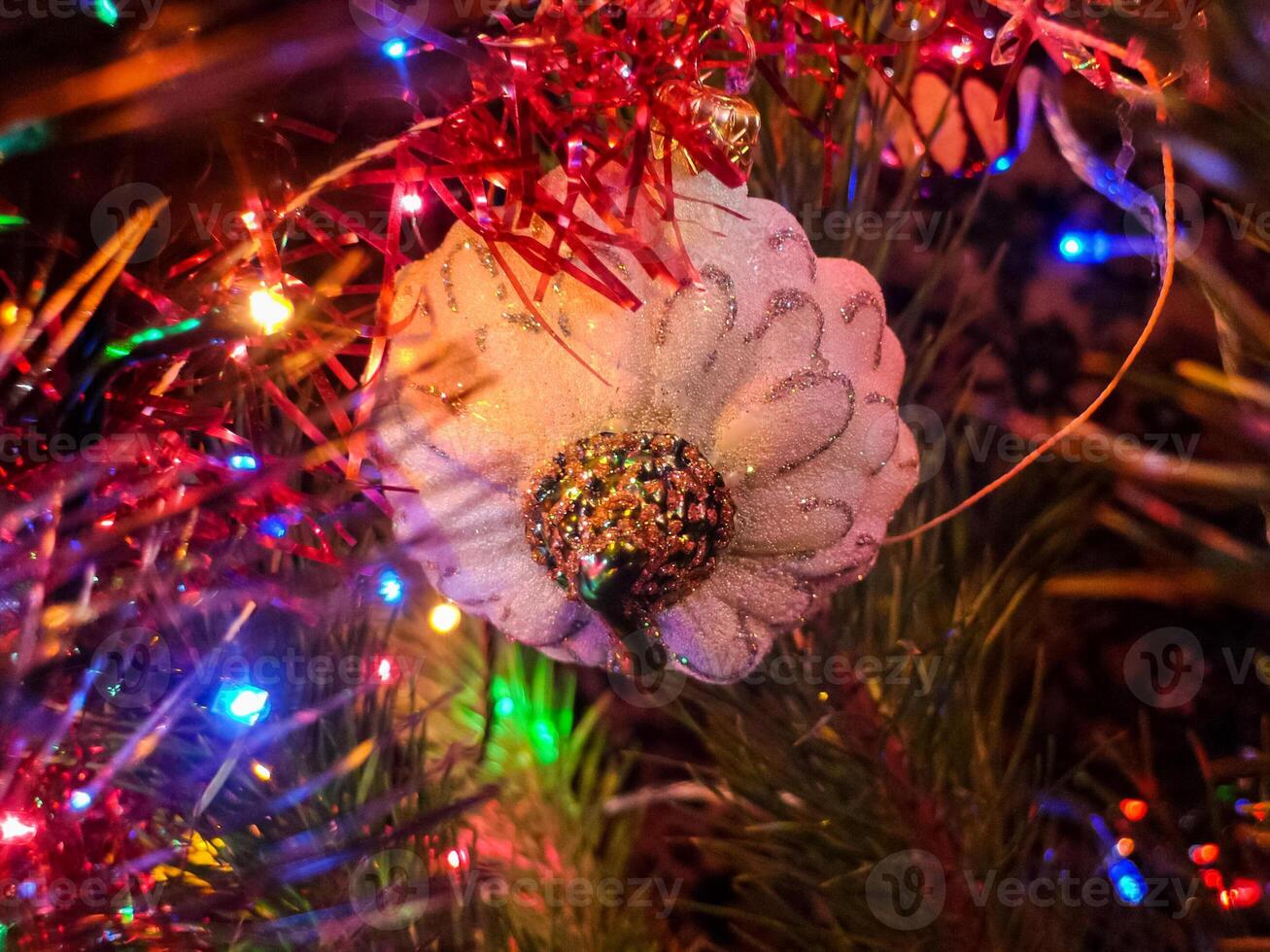 Christmas tree christmas toys. photo