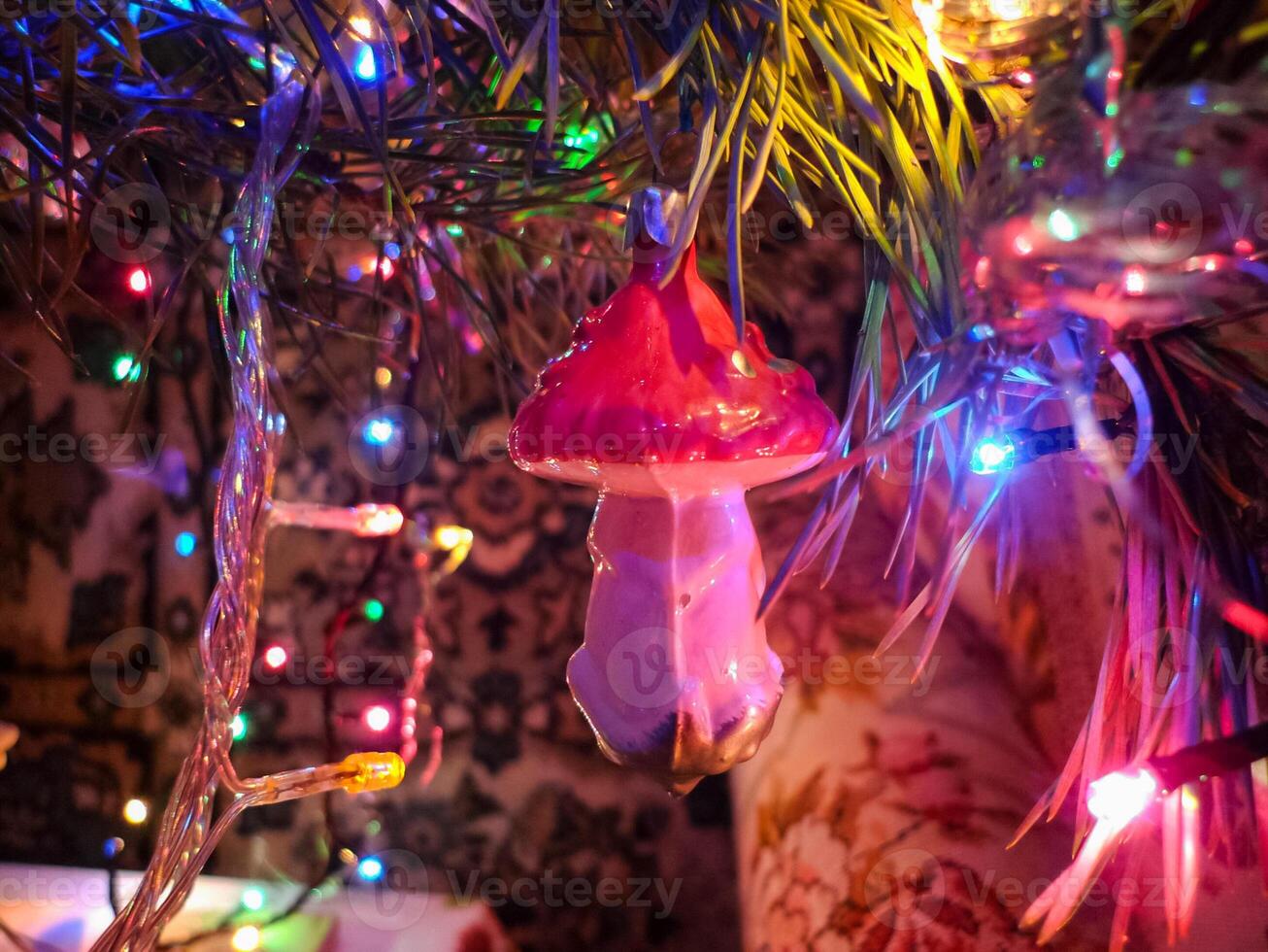 Christmas tree christmas toys. photo