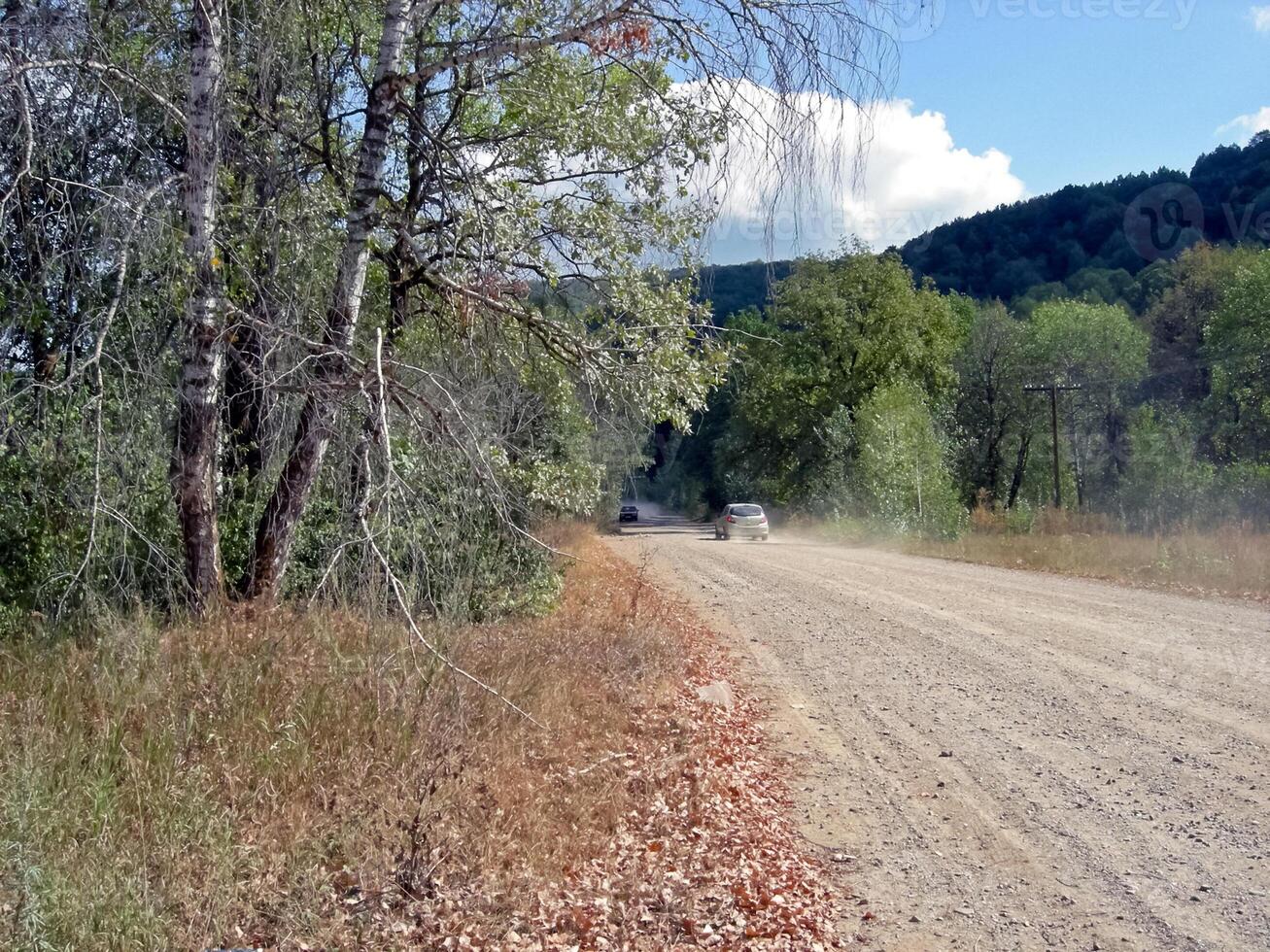 Beloretsky tract. Nature is in the way of the Beloretsky tract. Roads and landscape. photo