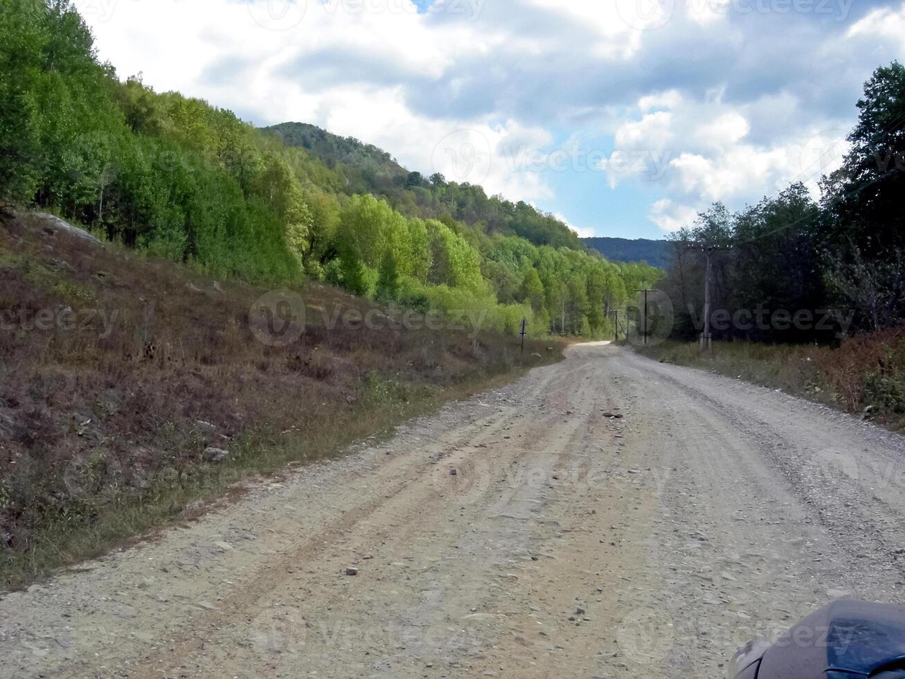Beloretsky tract. Nature is in the way of the Beloretsky tract. Roads and landscape. photo