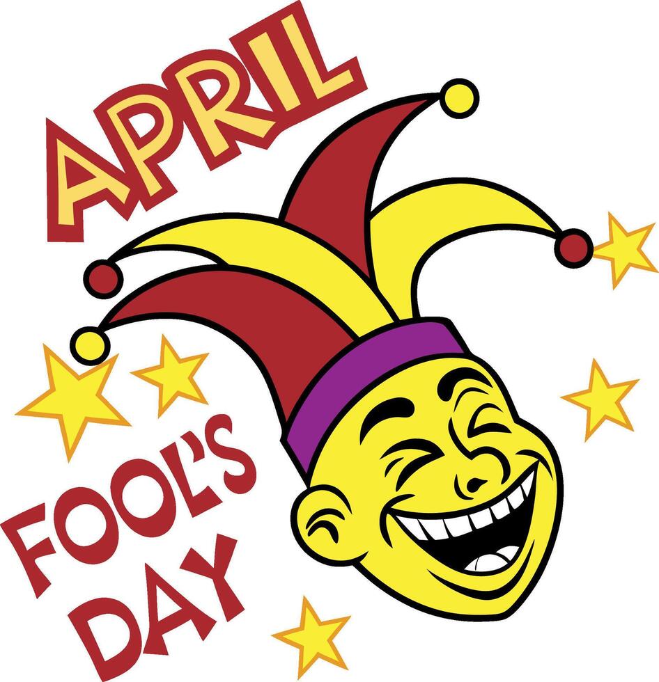 Celebrating April Fool's Day vector