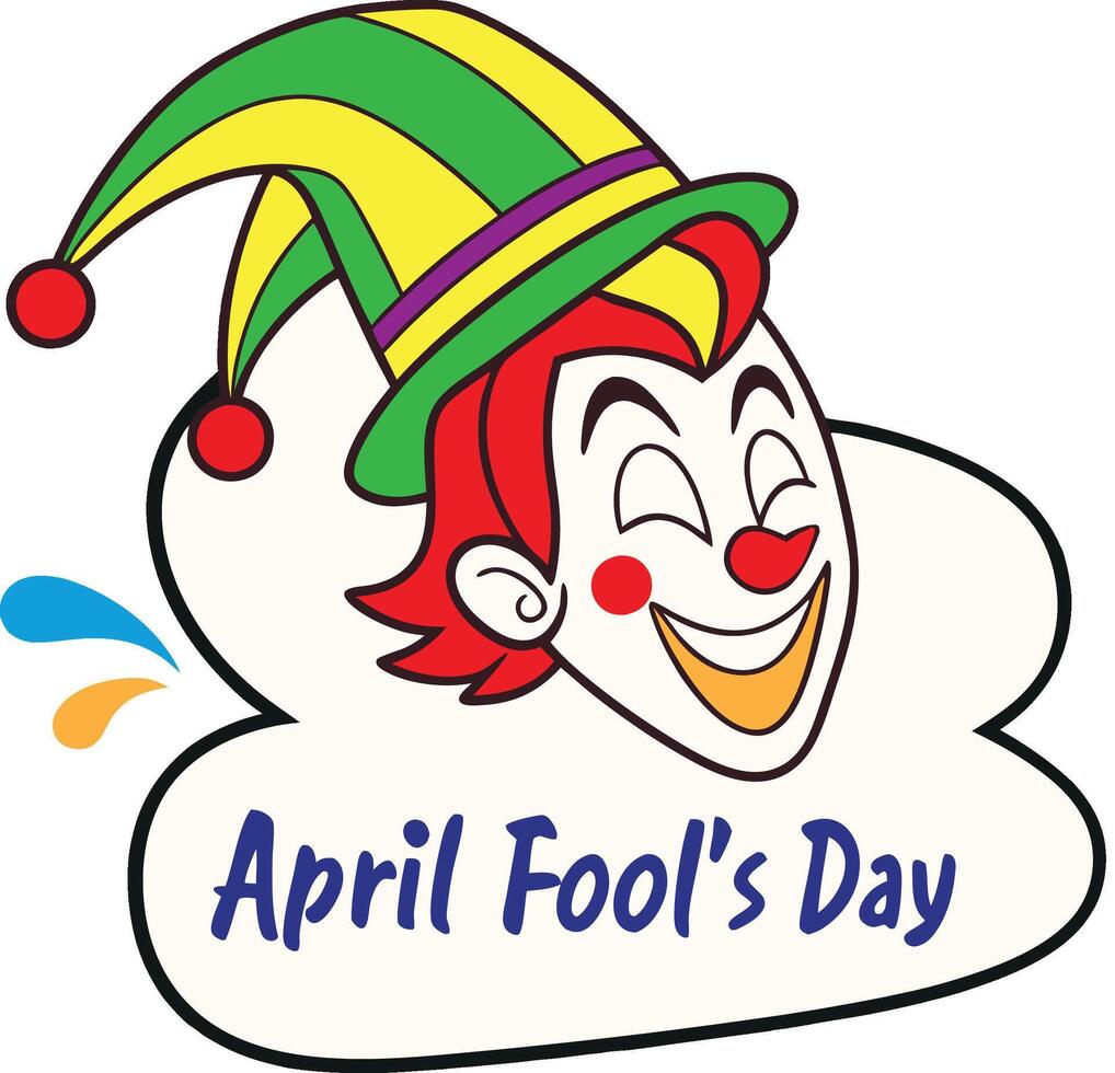 April Fool's Day Templates and Symbols vector