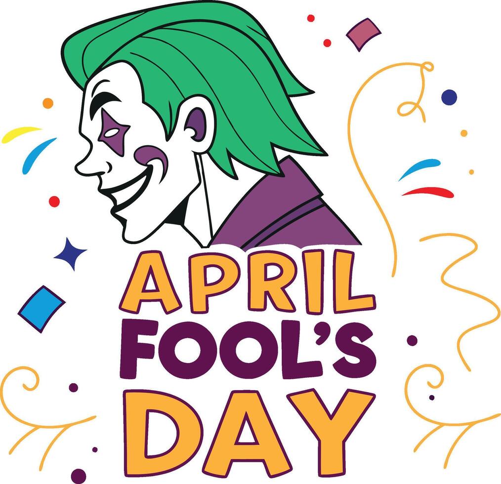 April Fool's Day Templates vector