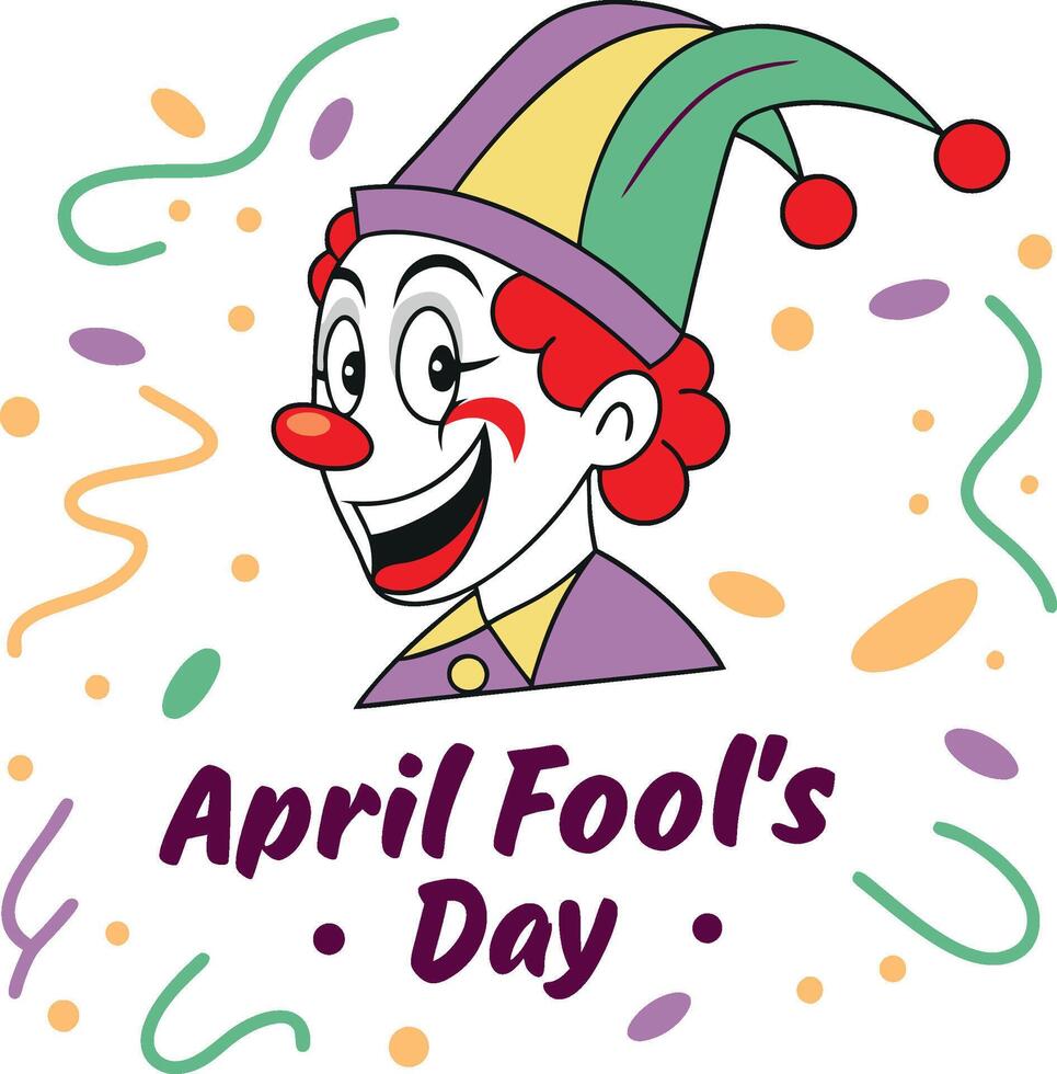 April Fool's Day Illustration Concepts vector