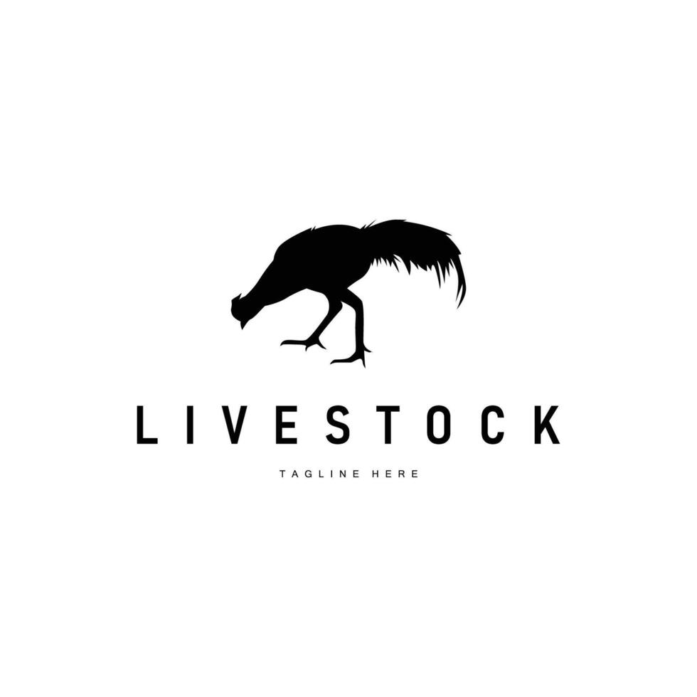 chicken logo illustration vector