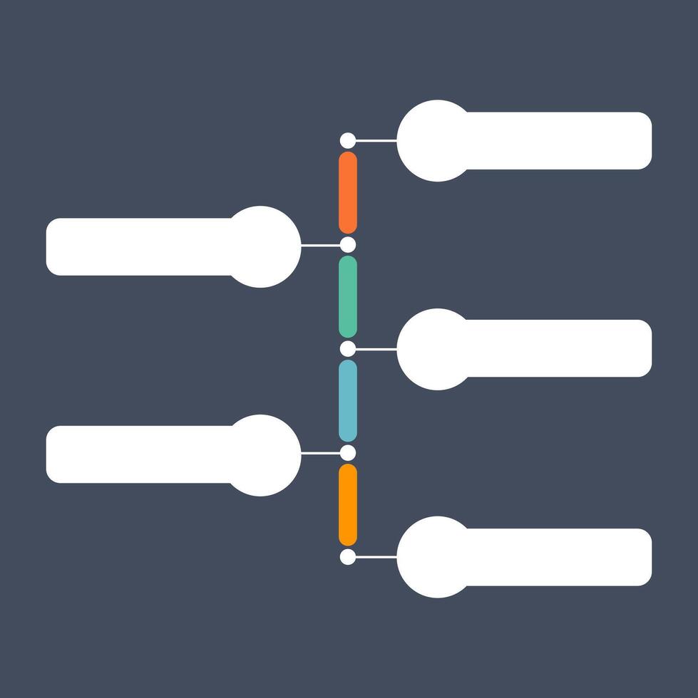 Infographic Flowchart Timeline for Business and Education Presentation vector