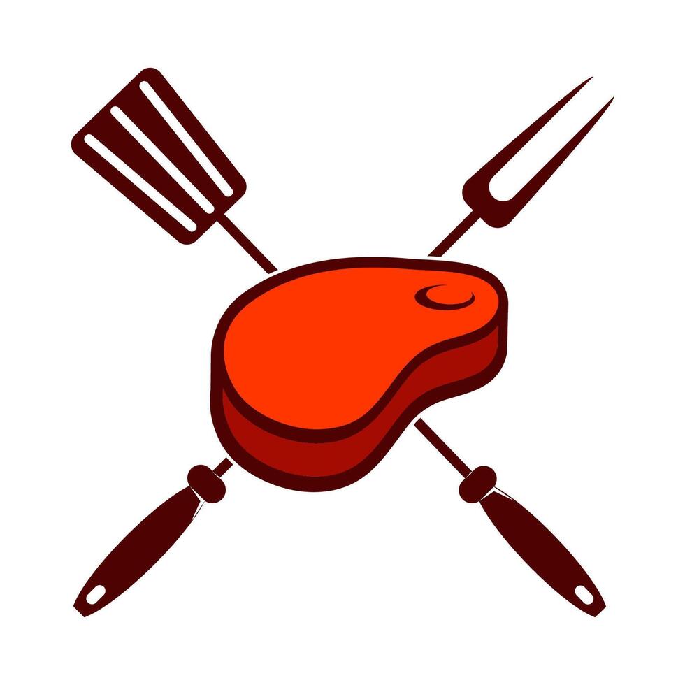 Grill labels. Bbq and grill icons. Design elements for logo, label, emblem, sign, restaurant menu. illustration. vector