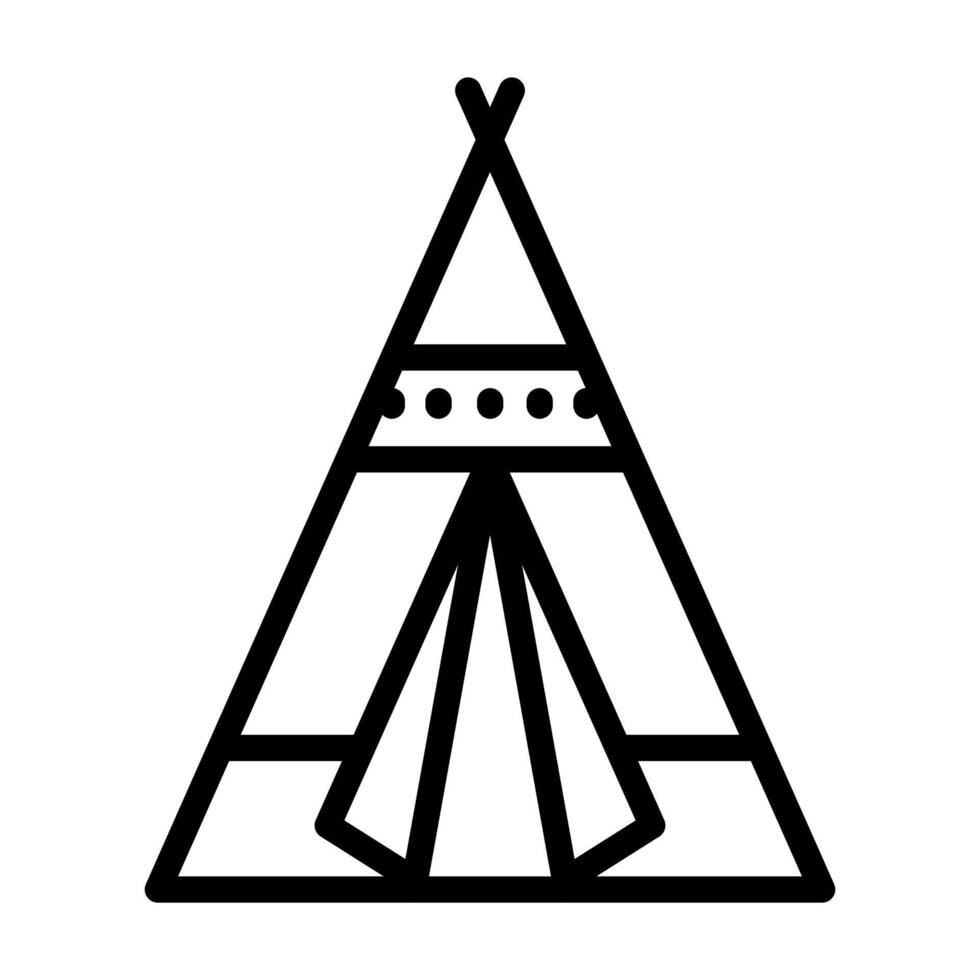 A simple design pyramid tent symbol vector