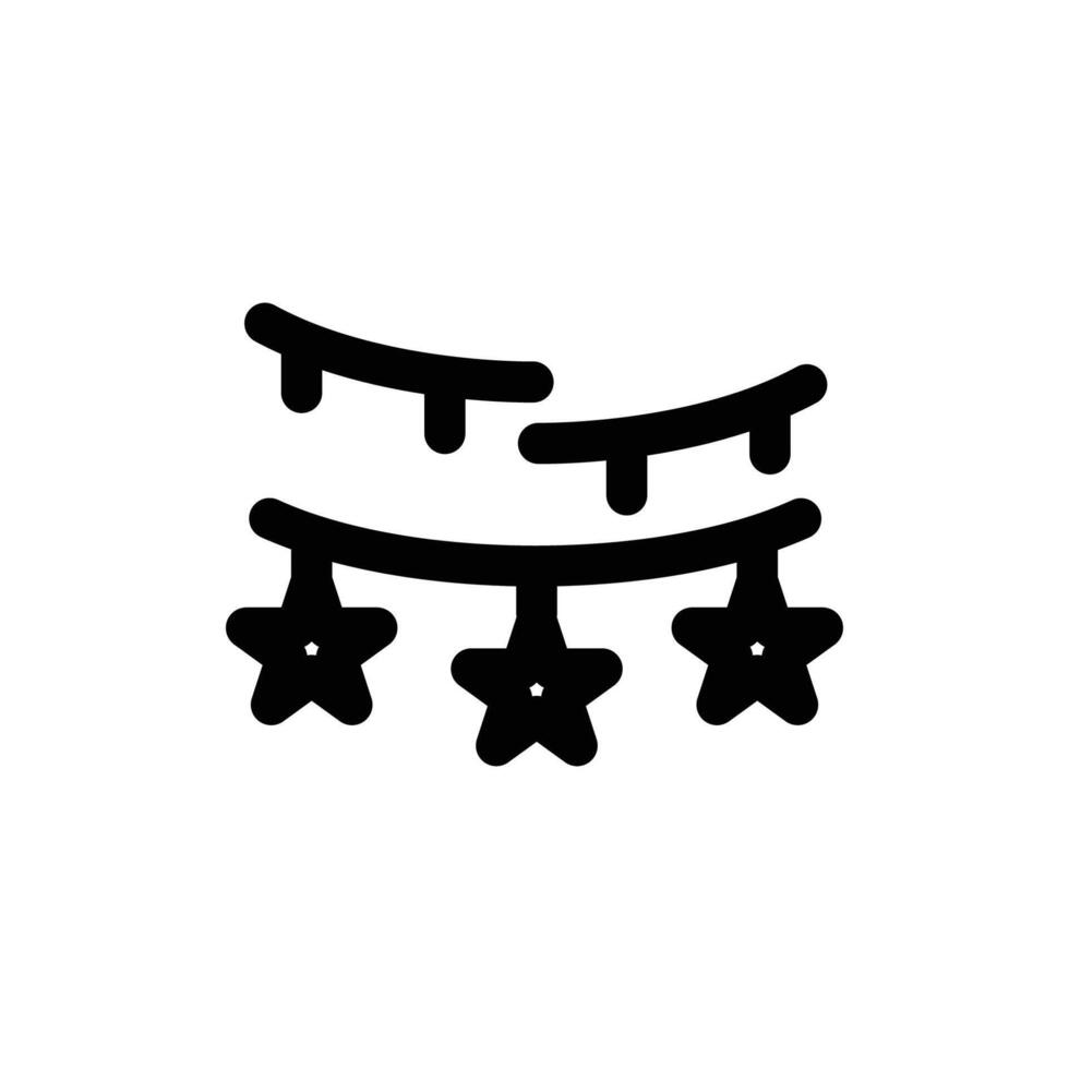 garland flag icon vector