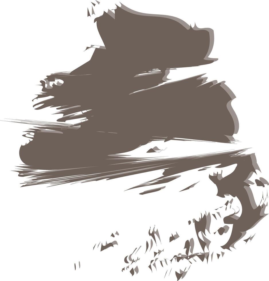 A brush stroke on a white background vector