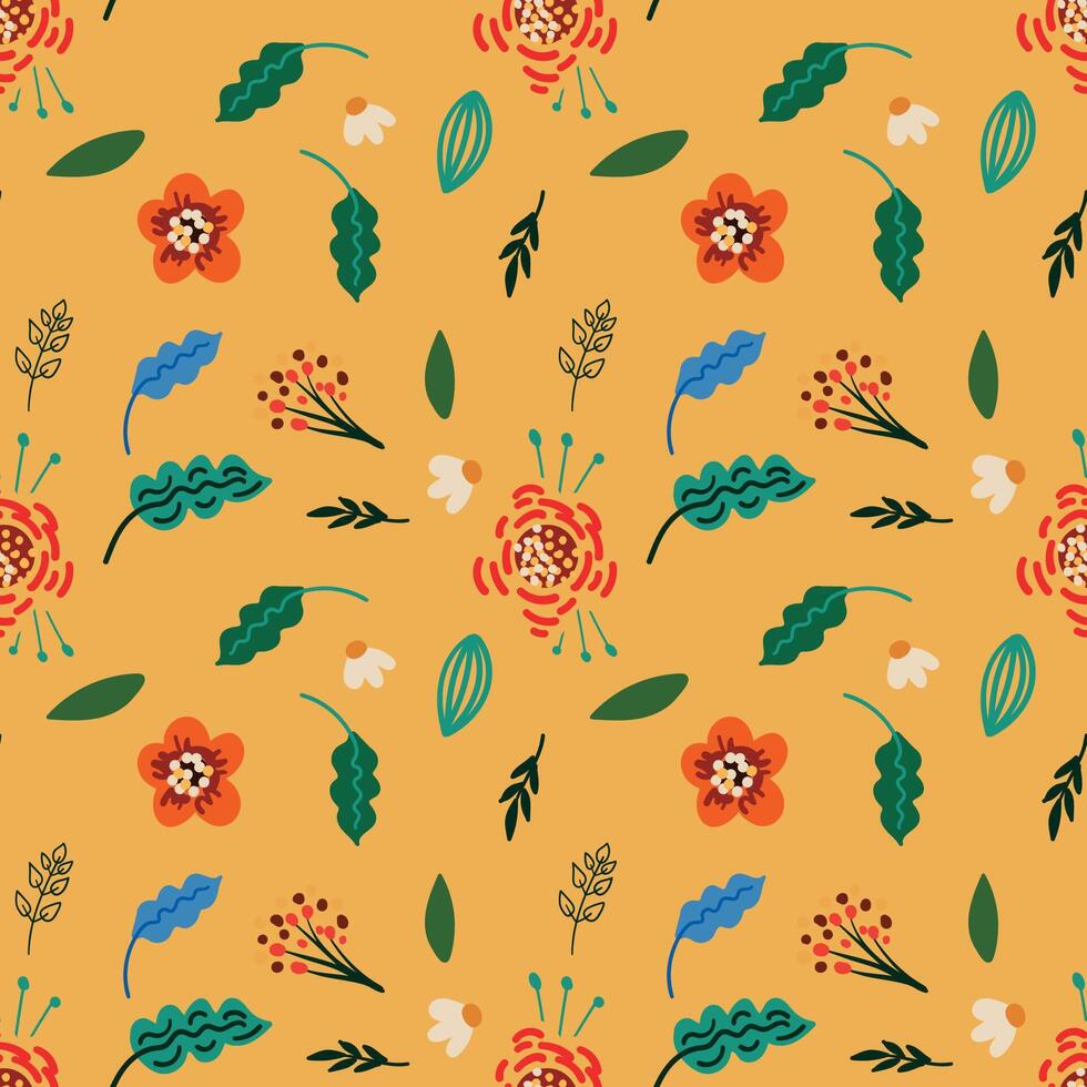 Versatile Floral Seamless Pattern. Designs for Paper, Fabric, Interiors and More vector