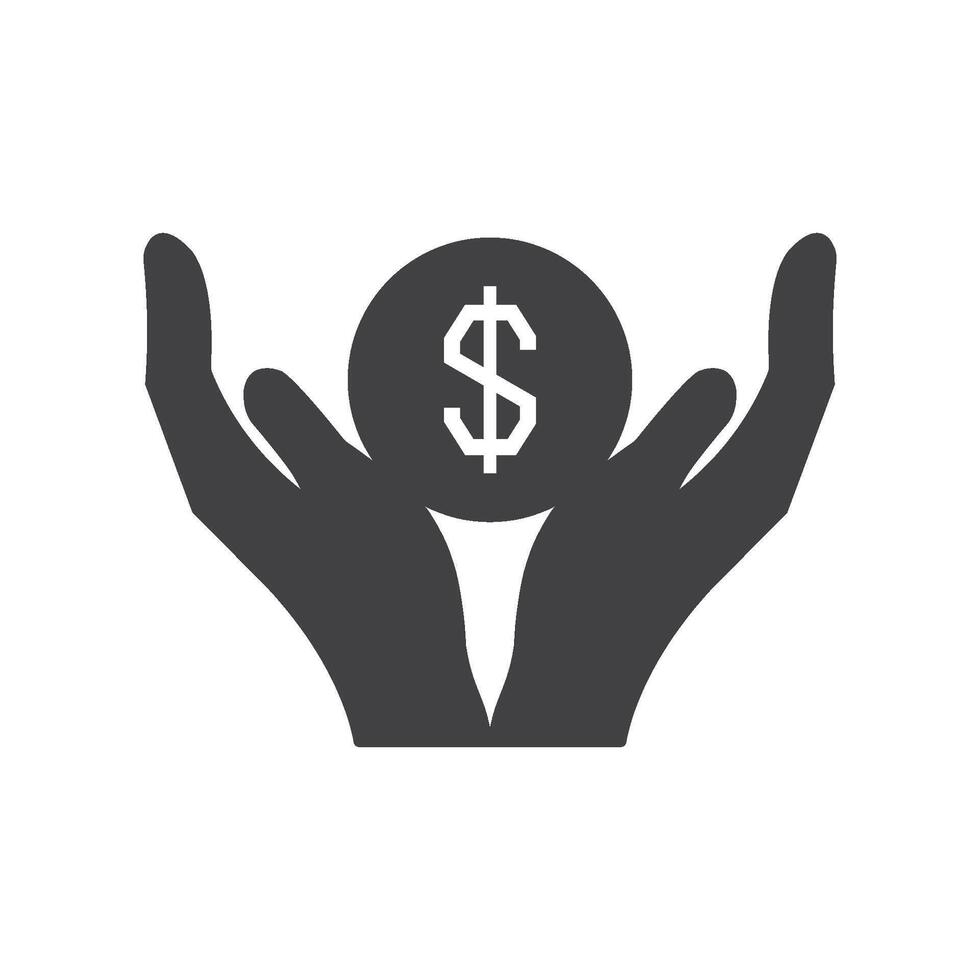 earning money icon element design vector