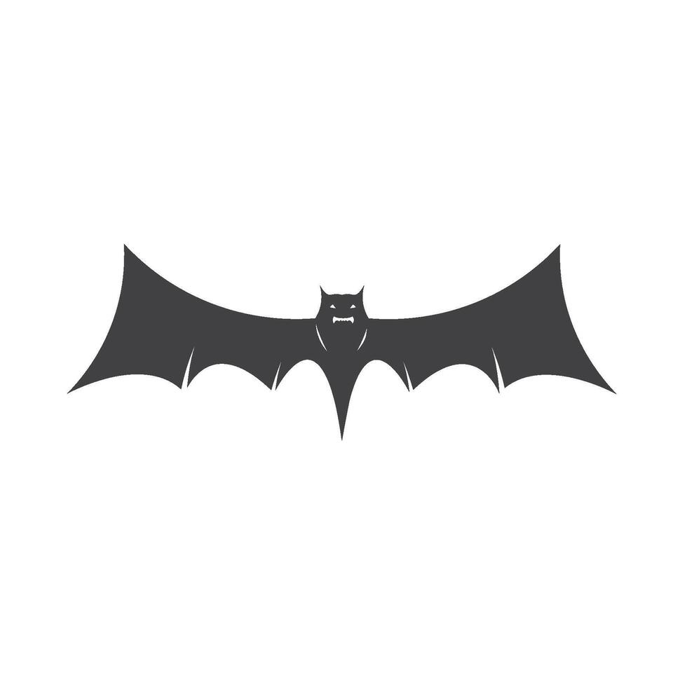black bat icon element design vector