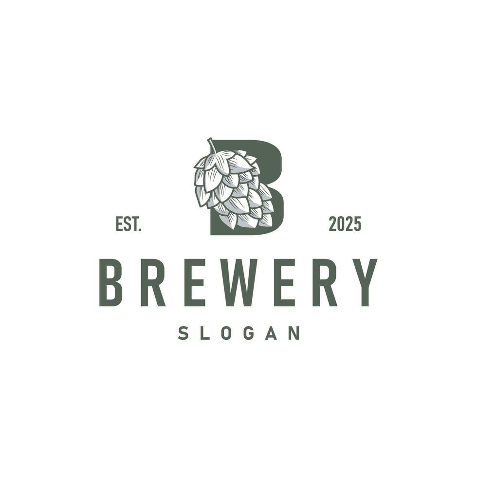 craft beer logo design vector