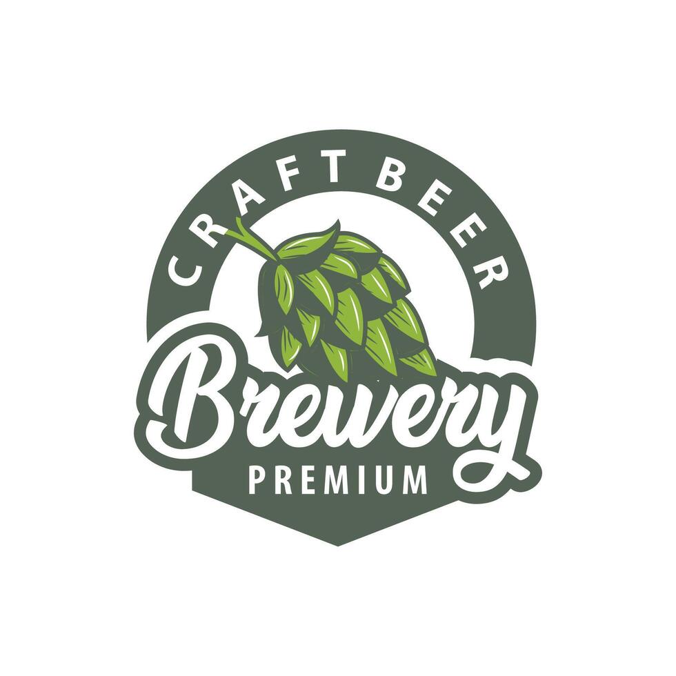 brewery logo design craft beer vector