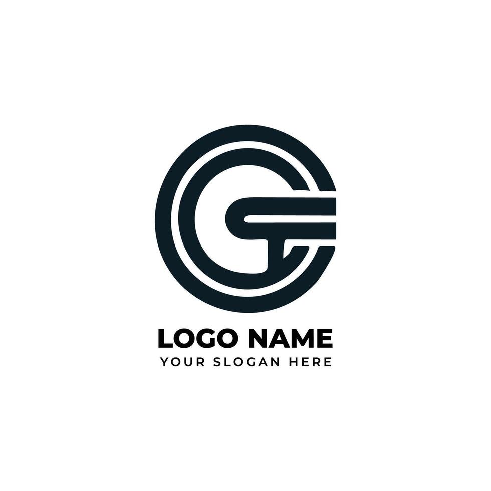 Monogram and simple of G Logo vector
