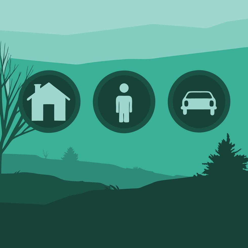 Securing Your Home, Car, and Personal Safety vector
