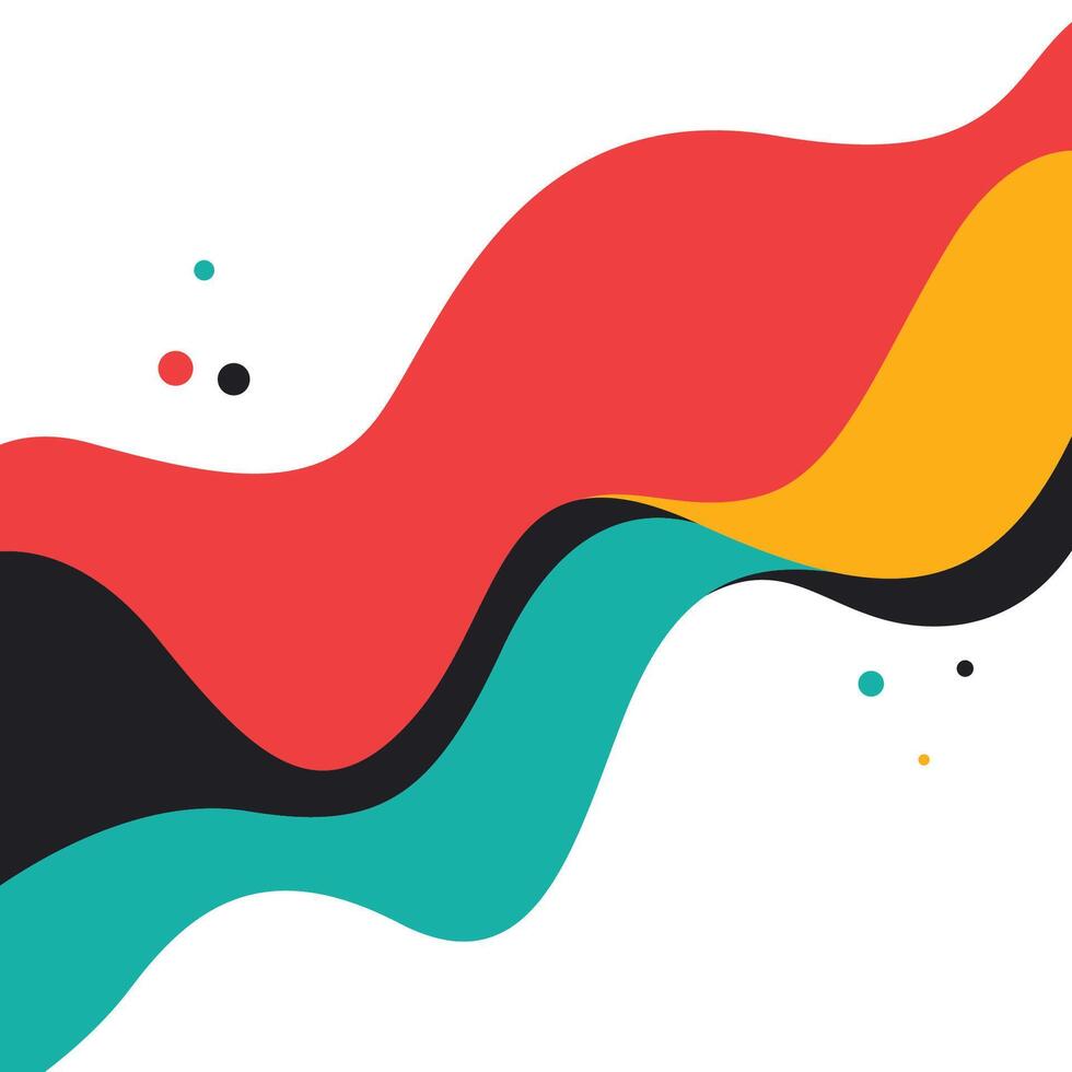Colorful Abstract Water Fluid Liquid Wave Wavy Curve Flowing on White Background vector